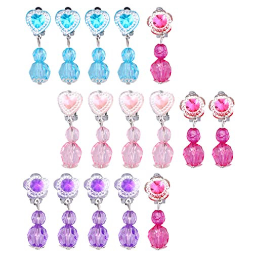 TOYANDONA Schön Das Du Da Bist Kinderclip auf Kinderohrclips Acrylohrclips Kinderschmuck Set für M dchen Acryl Ohr Clips Kinder Ohr Clips Kinder Ohr Clips