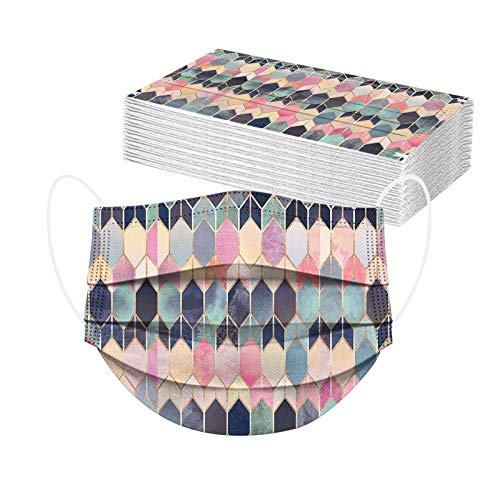 AMDOLE Jinchan 30ück schutz Diamantdruck Nasenschutz Atmungsaktive 3 Vlies Hautfreundlich Bandanas Unisex Masken