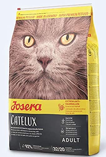 Josera - Katzenfutter - 4 25 kg - Catelux Rezept - Erwachsene Tierfutter - Fördert Haar und Haut - Magen-Darm-Hilfe - Geflügel und Kartoffel