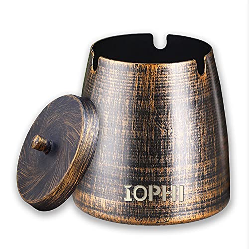  Deckel geeignet für den Innen  Außenbereich Windaschenbecher für Zigarettenreste Asche im Garten Bar Büro groß