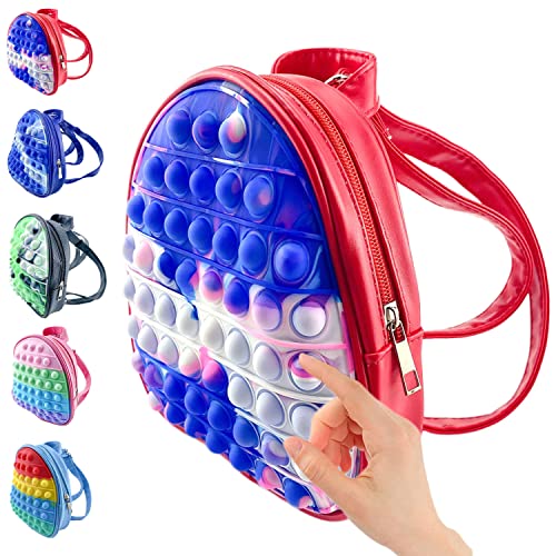  Backpack Rucksack Schule Toys Bag Push Bubble Sensory Squeeze Bag Anti Anxiety Popit Relief Backpack for Adults and Children