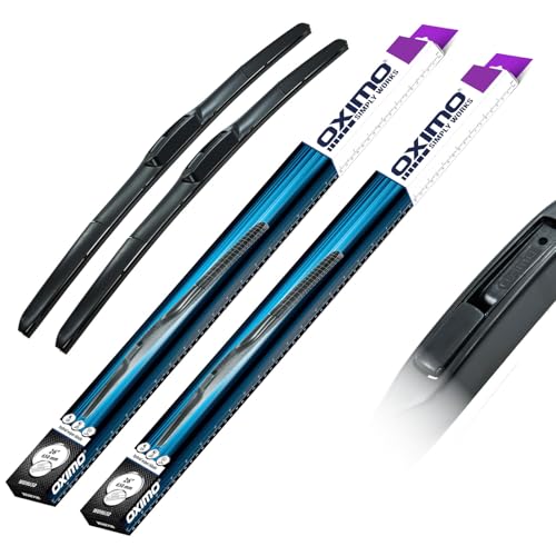 OXIMO SIMPLY WORKS Frontscheibenwischer für Nissan Qashqai 3 III J12 ab 04.2021 SUV 2er Set Wischerblätter - links 650 mm rechts 475 mm