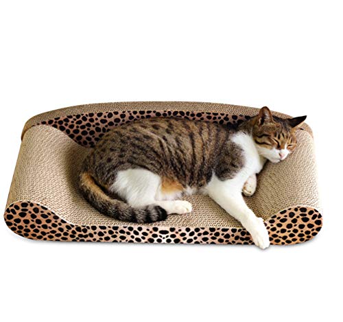 Kratzbrett Kratzsofa für Katzen Kratzbrett in Sofa-Form zum Kratzen Schlafen und zur Beschäftigung