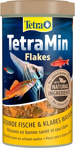 TetraMin Flakes - Fischfutter in Flockenform für alle Zierfische ausgewogene Mischung für gesunde Fische und klares Wasser 500 ml Dose