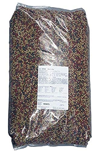 AquaForte hochwertiges Basis Fischfutter 15 kg 40 Liter Small Pellets 3 mm