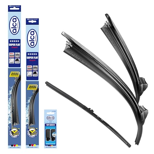 alca Scheibenwischer mit Heckwischer passend für MERCEDES-BENZ EQS SUV 05.2024-12.2025 SUPER FLAT Flachbalkenwischer