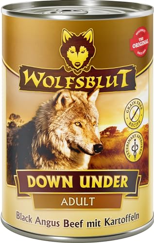 Wolfsblut   Down Under   6 x 395 g   Black Angus Beef   Nassfutter   Hundefutter   Getreidefrei