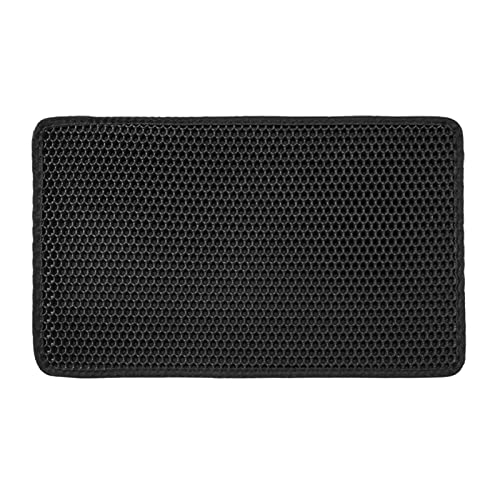 Matte für Katzentoilette Wabenmuster wasserabweisend Streukontrolle für Boden doppellagig weich auf Katzenpfoten