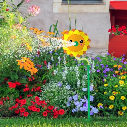 Kinder Rasensprinkler Tanzende Spritzblume für Kinder Wasserspielzeug Wasser Spielzeug Wassersprinkler Outdoor Wasser Spray Gelb