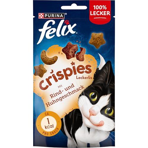 Felix Crispies Knusper Leckerlie Rind  Huhngeschmack 8er Pack 8x 45g