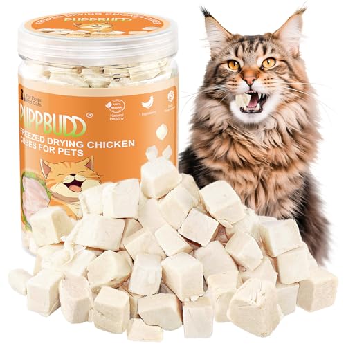200g Gefriergetrocknete Snacks für Katzen und Hunde Knuspriger Katzensnack mit Huhn Katzen Leckerlies Freeze Dried Chicken Treats