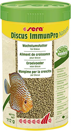 sera Discus ImmunPro Nature 250 ml 112 g - Wachstumsfutter für Diskus mit Probiotikum Diskus Futter