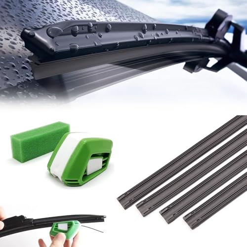 ZDHXZYQ 4 Stück Scheibenwischer Gummi Für Ford Cougar Crown Victoria Econovan EcoSport Scheibenwischergummi Ersatz mit Scheibenwischer Schneider