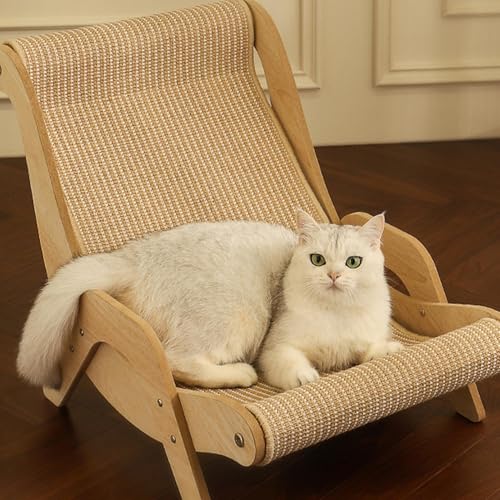 Generisch Katzenbett Erhöhtes Katzenbett Sofa aus Katzen Sisal Stuhl Lounge Balkon Sisal Katzen-Hochbett Katzenbett Loungesessel für Katzen Hunde Kaninchen Kätzchen Und Kleintiere