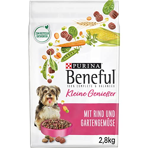 Beneful Kleine Genießer Hundefutter trocken für kleine Rassen mit Rind 4er Pack 4 x 2 8kg