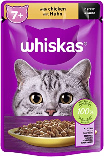 Whiskas 7 Katzenfutter mit Huhn in Sauce 85 g