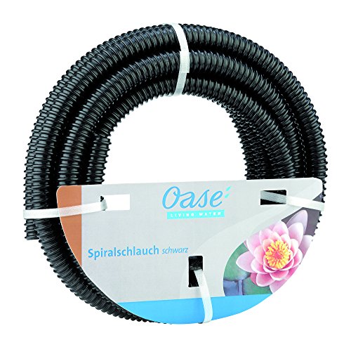 Oase schwarz Spiralschlauch 1 1 2 5 m - Schlauchabschnitt aus PVC-Material geeignet für 1 Bar Betriebsdruck