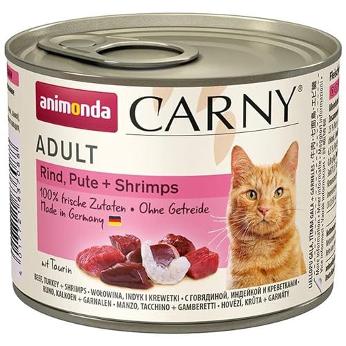 animonda Cat Carny Adult Rind Pute Shrimps 6x200g