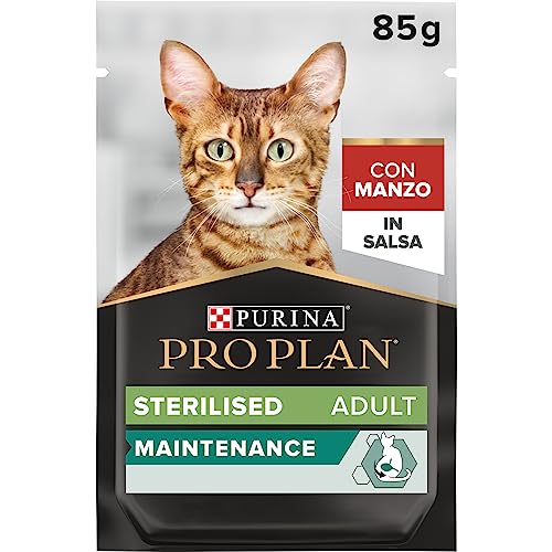 Purina Pro Plan Nassfutter für Erwachsene sterilisiert mit Ochse 26 Beutel 85 g