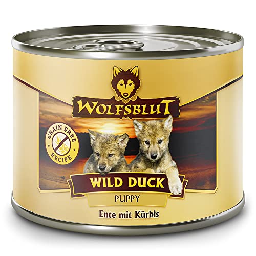 Wolfsblut - Wild Duck Puppy - 6 x 200 g - Ente - Nassfutter - Hundefutter - Getreidefrei