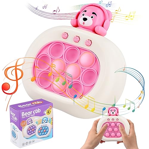 Pop Fidget it Spielzeug Quick Push Spiel Pop Fidget It Elektronisches Sensorspiel Pop Fidget Spielzeug Bubble Sensory Squeeze Toys Elektronischer Whack Mole Spiel für Kinder Erwachsene