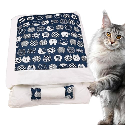 Uoqpty Schlafsack für Katzen - Winter Hundenest Weiches Kätzchen Nest Bett Für Tierliebhaber Eltern Kalte Jahreszeit Wohnzimmer Schlafzimmer Büro