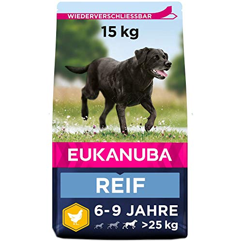 Eukanuba Mature Trockenfutter für reife große Hunde mit frischem Huhn 15kg