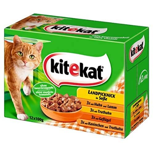 Kitekat Landpicknick in Soße 4x12x100g Katzenfutter Nassfutter