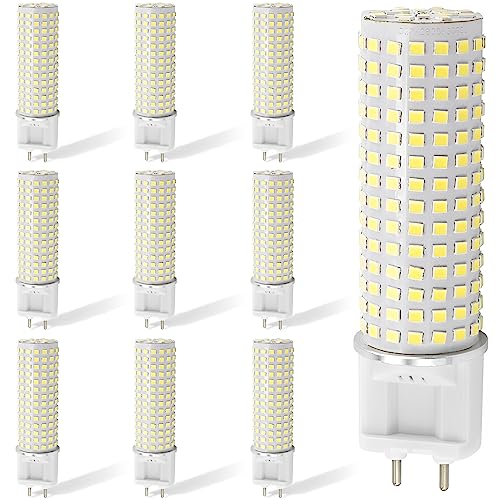 TPMAFF G12 LED-Glühbirne 20 Watt 3000 Lumen G12-Lichtquelle G12-LED-Mais-Glühbirne mit Doppelstiftsockel entspricht 200 Watt Halogen AC 85 V 265 V Nicht dimmbar 10 Stück