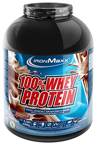 IronMaxx 100% Whey Protein Pulver - Milchschokolade 2 35 kg Dose zuckerreduziertes wasserlÃ¶sliches EiweiÃŸpulver aus Molkenprotein viele verschiedene Geschmacksrichtungen