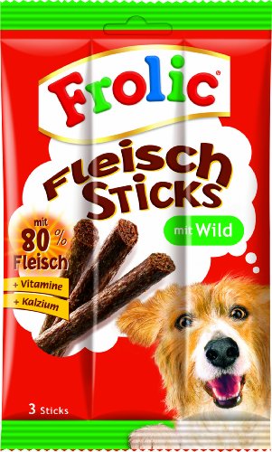  Snacks Fleisch Sticks mit Wild 6er Pack 6x 33 g