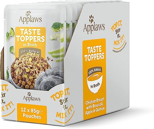  Taste Toppers 100% natürliche Wet Food Gemüse inühe Pouch 12x 85g Beutel