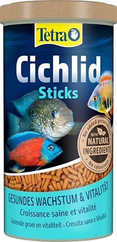  Cichlid   für alle Cichliden andere große Zierfische schwimmfähige Futtersticks 1 L Dose