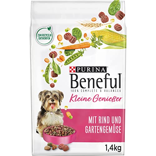 Beneful Kleine Genießer Hundefutter trocken für kleine Rassen mit Rind 6er Pack 6 x 1 4kg