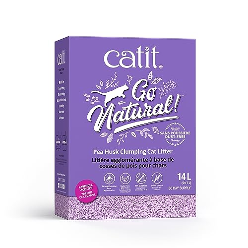 Catit Go Natural klumpende Erbsenhülsen Lavendelduft 2x 2.8kg 5.6Kg