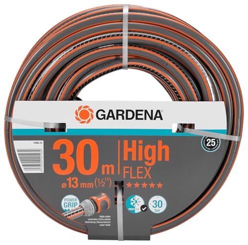  Comfort HighFLEX Schlauch 13 mm 1 2 Zoll 30 m Gartenschlauch Power Grip Profil 30 bar Berstdruck formstabil UV beständig 18066 schwarz