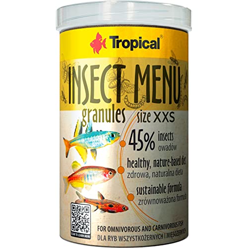 Insect MENU GRANULES Size XXS 1000ml 640g - Fischfutter in sinkendem sehr feines Granulat auf Basis von 3 Insekten
