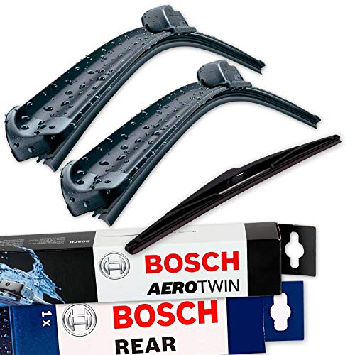 BOSCH Scheibenwischer Set für vorne hinten Bosch AeroTwin A012S und H230 3397014095 Längen 500 360 mm Aufnahme Nr. 7 und 3397004560 Länge 230 mm