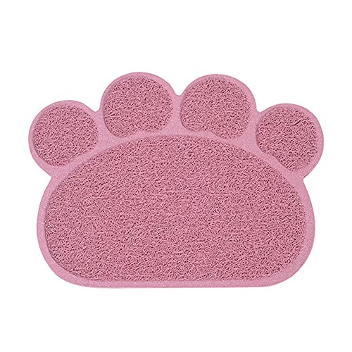 ZUOLUO Unterlage Katze Tablett Cat Clean Doppelschicht Wurfmatte Grau 30 pink