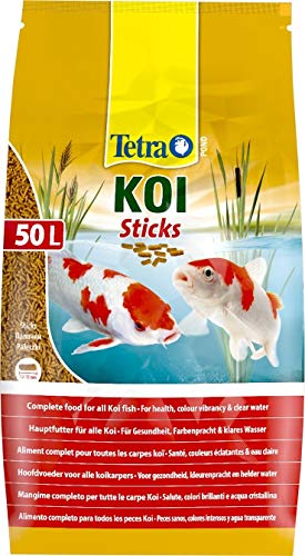 Tetra Pond Koi Sticks Koifutter für farbenprächtige Fische und eine verbesserte Wasserqualität 50 L