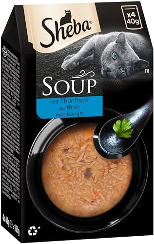 Sheba Multipack Soup - Katzennassfutter im Portionsbeutel - Thunfisch - 40 x 40g