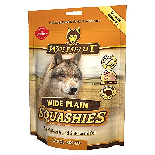 Wolfsblut - Wide Plain Large Breed - Pferdefleisch SÃ¼ÃŸkartoffel - Squashies - 300 g - Snack