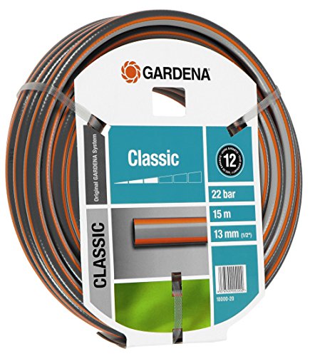 Gardena 18000 Gartenschlauch Classic 1 2 Zoll 15 m Grau 35 6 x 35 6 x 10 2 cm Sortiert