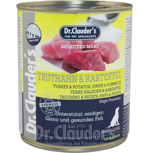 Dr. Clauders Selected Meat Truthahn Kartoffel 6X 800g Hundefutter
