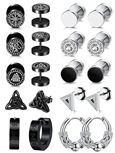 Adramata 10 Paare 10mm Vikings Helix Piercings Wikinger Set Ohrschmuck s