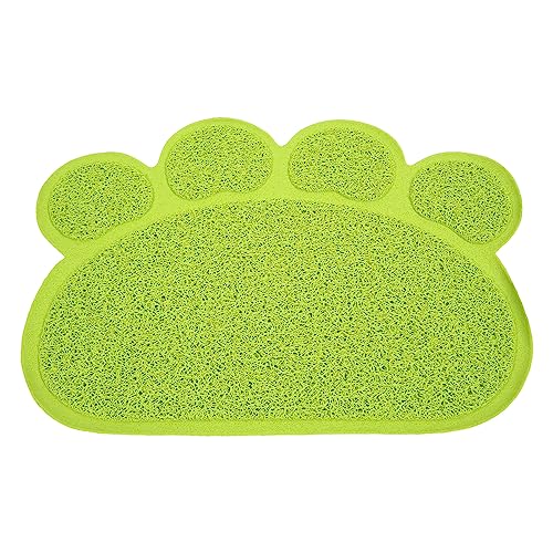 Katzenstreu-Matte Katzenstreu-Matte Katzenstreu-Matte Rutschfeste Katzenstreu-Matten Streu-Auffangmatte Wasserdichte PVC-Katzentoilette-Unterlage für den Innenboden GREEN