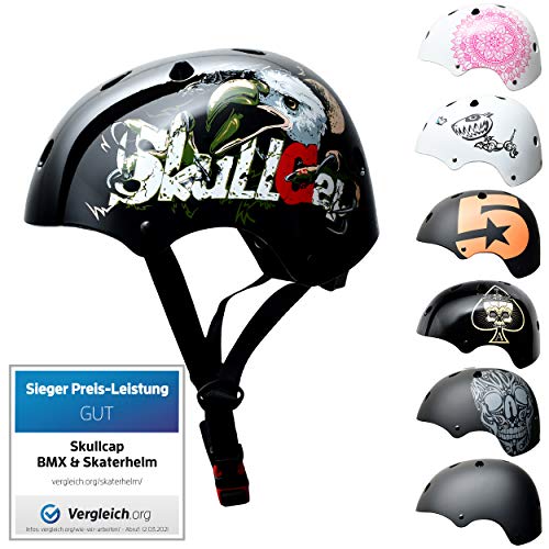 Skullcap Jungen MÃ¤dchen 52 58 BMX Helm Kinderhelm 2 Jahre Skaterhelm