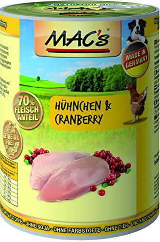 Mac s Hundefutter getreidefrei Hühnchen Cranberry 400 g