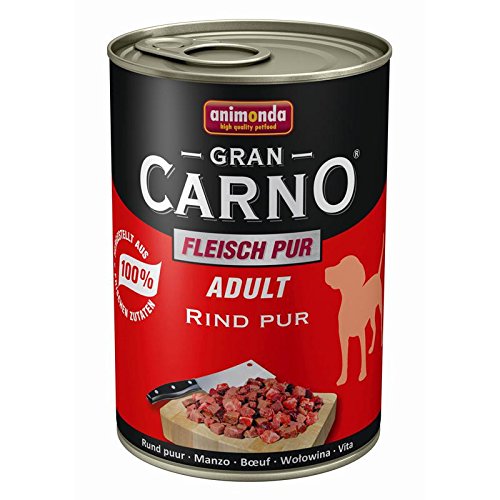 animonda Hund GranCarno Erwachsene Dose reines Rindfleisch 400g