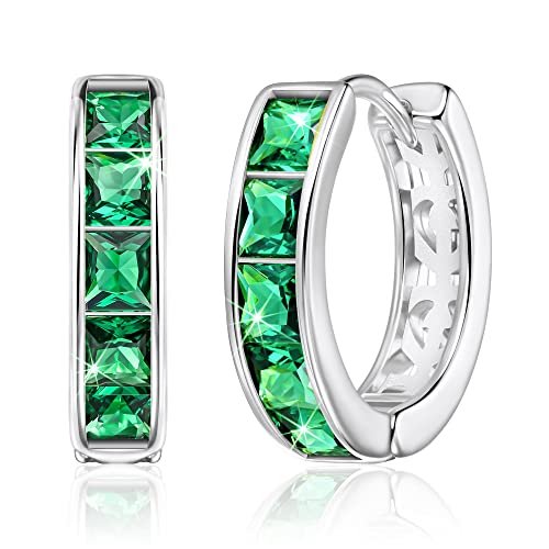 Linawe Grüne Ohrhänger Schmuck Jewelry Piercing Ring Helix Piercings Piercing Ohr Weißgold Damenohrringe Hypoallergene